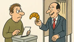 Vtip: Nedajte sa rožkom opiť, volič!