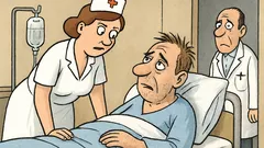 Vtip: Zdravotná sestra šepká pacientovi…