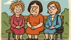 Vtip: Sedia tri ženy na lavičke…