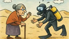 Vtip: Ide babka po púšti...