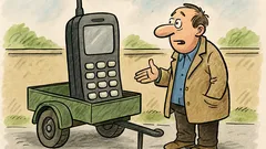 Vtip: Predám ruský mobil, aj s podvozkom