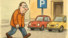 Vtip: Zaparkujem o šesť blokov ďalej...