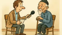 Vtip: Novinár sa pýta storočného Číňana...