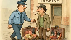 Vtip: Policajt zastaví chlapa s kuframi…