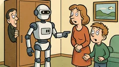 Vtip: Američan kúpil domáceho sluhu – robota