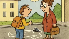 Vtip: Jožko ráno cestou do školy...