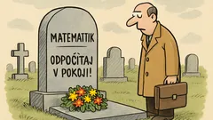 Vtip: Nápis na náhrobku matematika znie…
