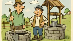 Vtip: Prečo kopú Záhoráci dve studne?